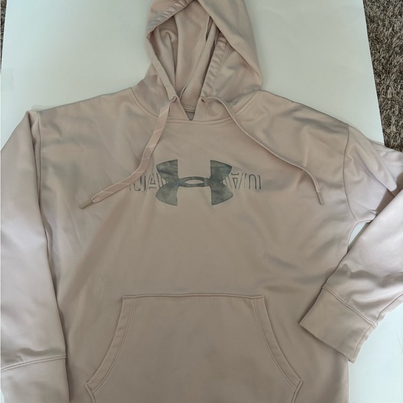 Under Armour Light Pink Hooded Sweatshirt Women's Size Small - Picture 1 of 3